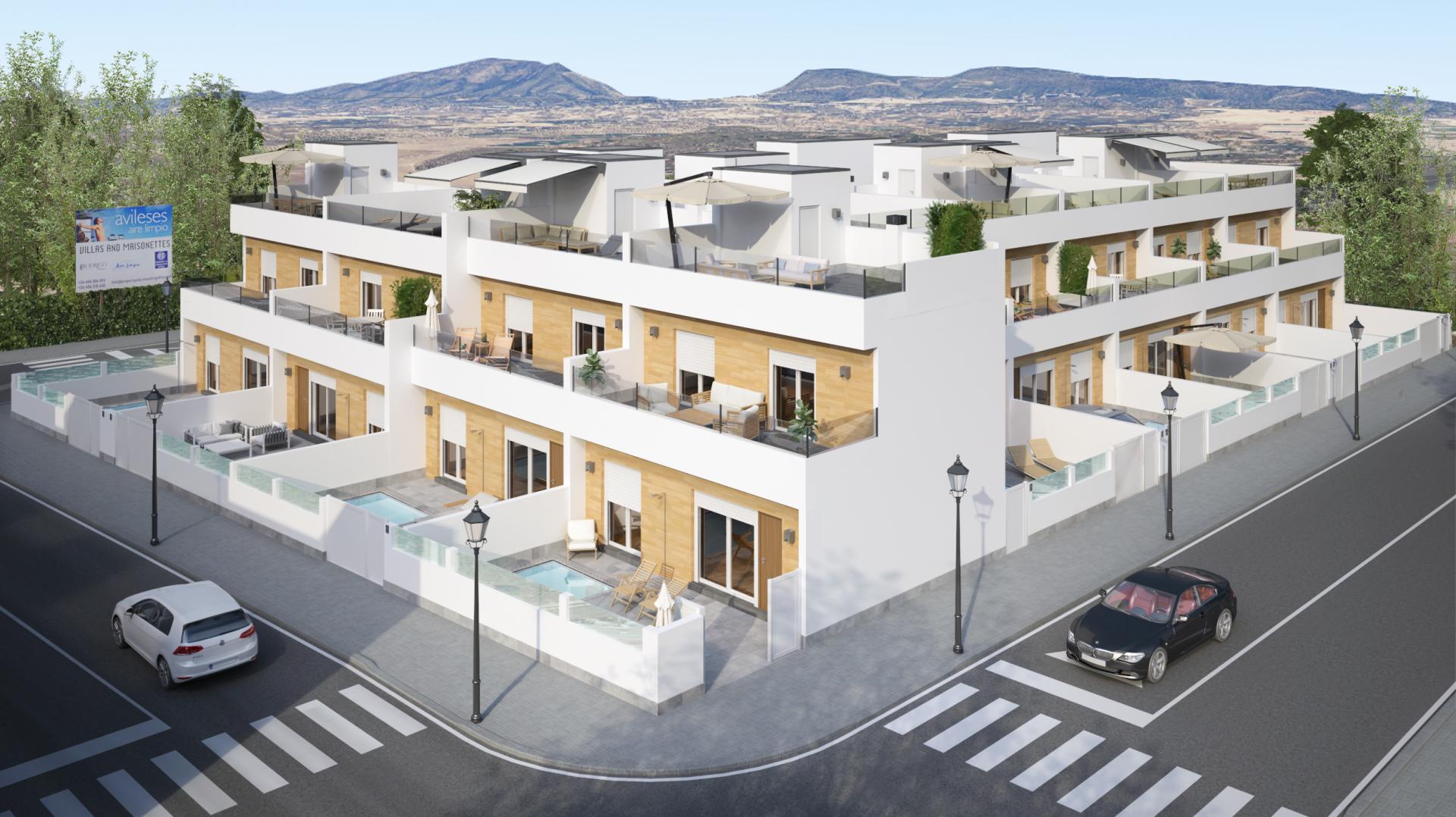 Kamienice z 3 sypialniami w Avilleses – nowa konstrukcja in Medvilla Spanje