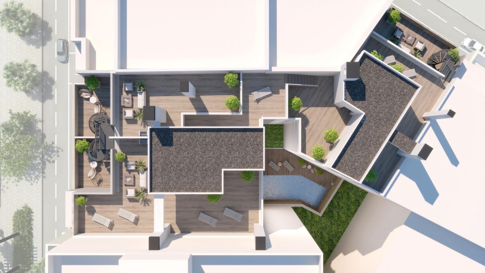 3 sypialnia Mieszkanie z tarasem na dachu W Alicante - Nowa konstrukcja in Medvilla Spanje