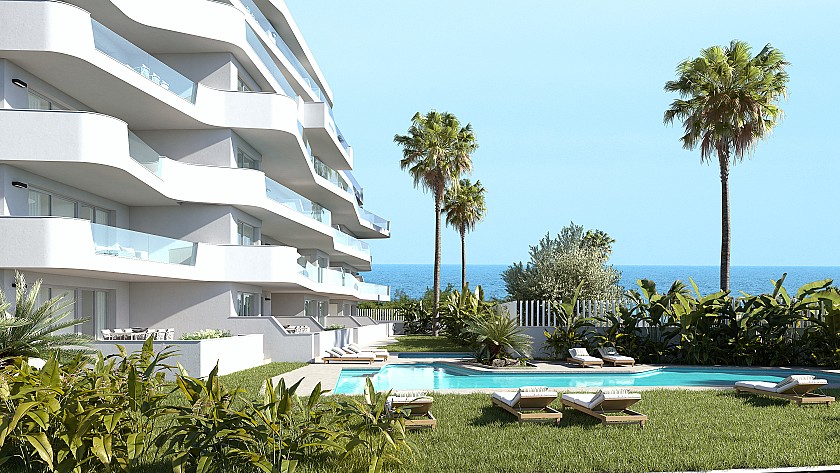 2 slaapkamer Appartement met terras in Mil Palmeras