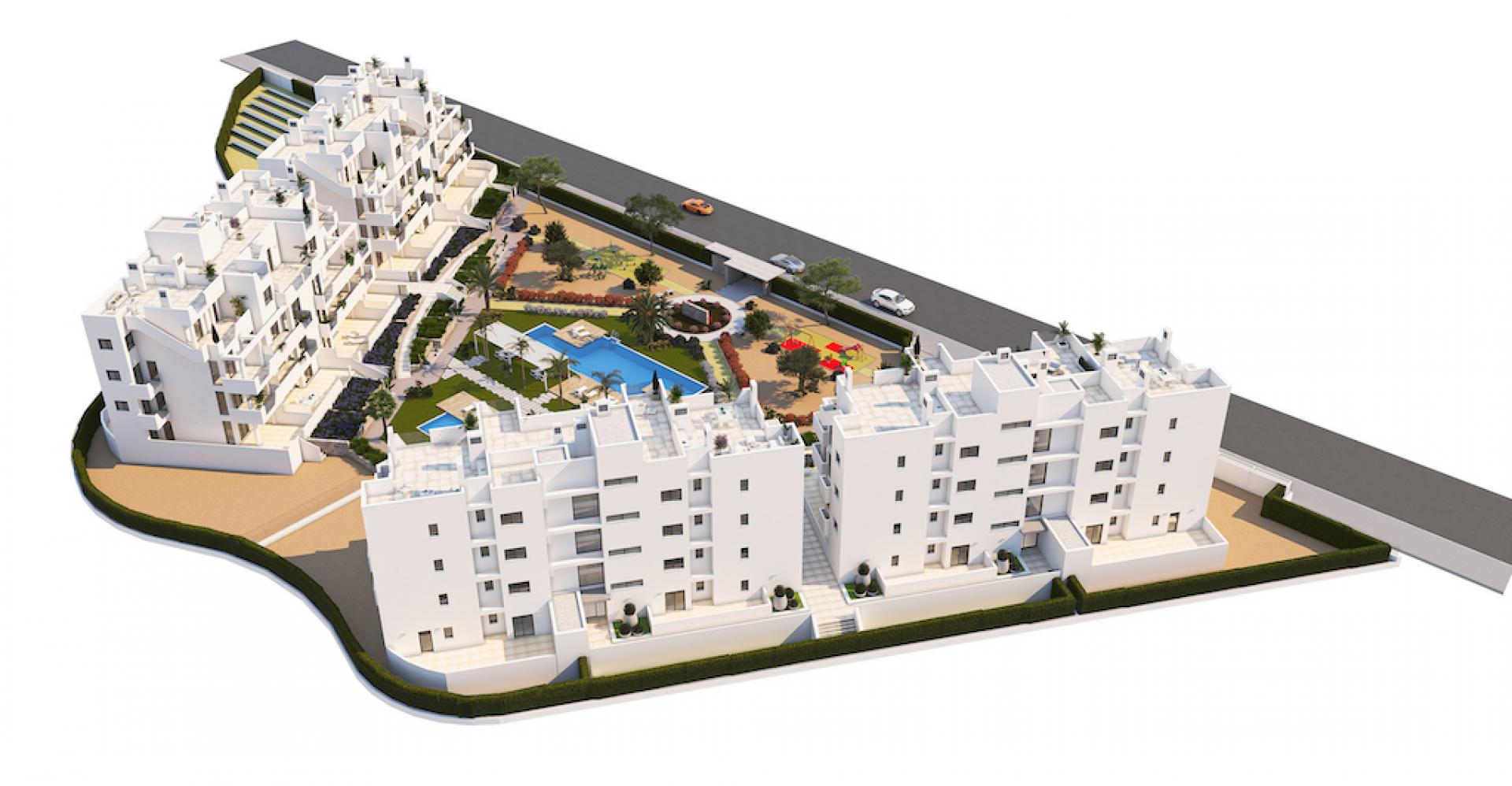 2 sypialnia Mieszkanie z tarasem na dachu W Santa Rosalía Resort - Nowa konstrukcja in Medvilla Spanje