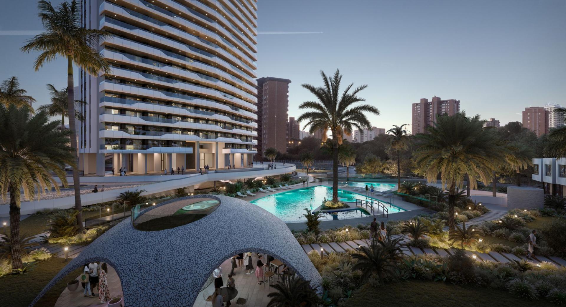 Benidorm - Apartamenty z pięknym widokiem na morze in Medvilla Spanje