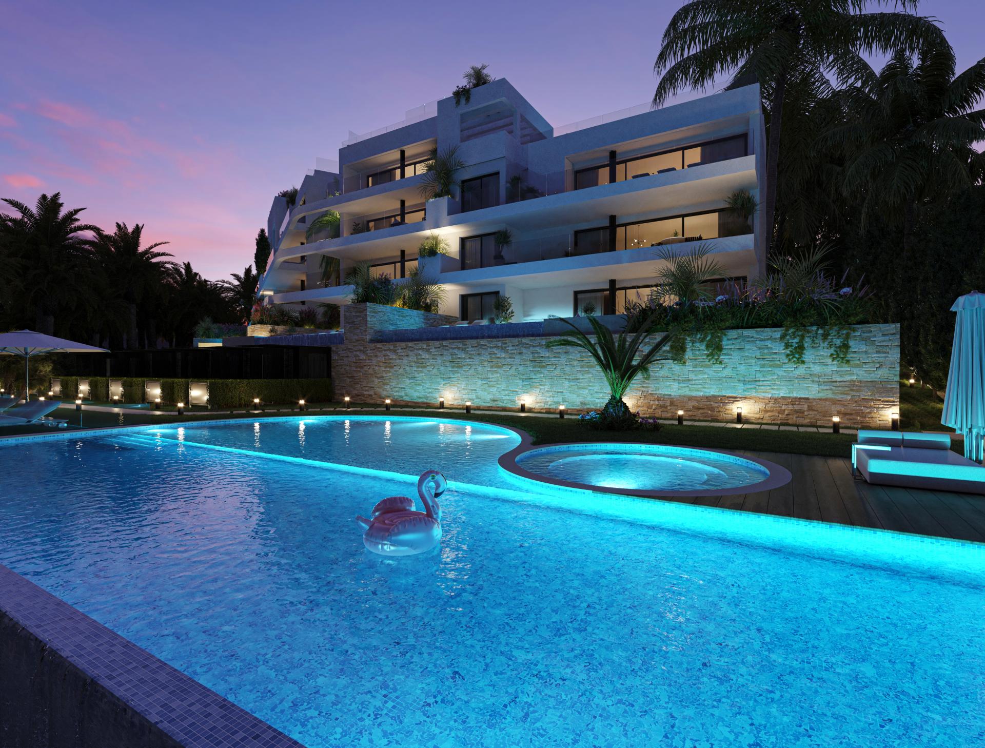 Stylowe apartamenty typu penthouse z prywatnym basenem na polu golfowym Las Colinas in Medvilla Spanje