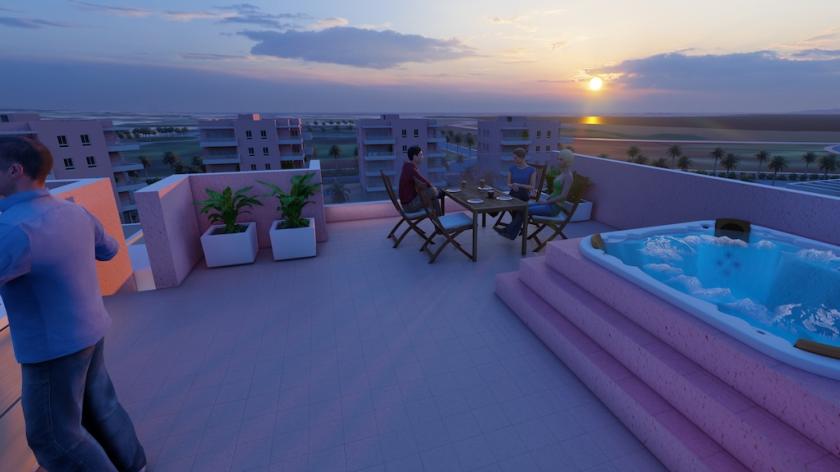 3 sypialnia Mieszkanie z tarasem na dachu W El Raso in Medvilla Spanje