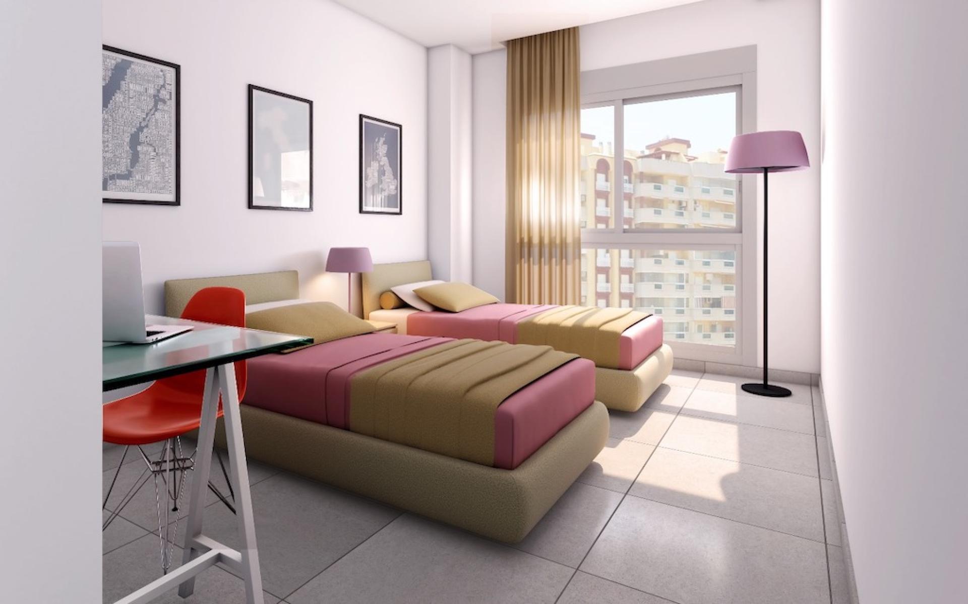 2 sypialnia Mieszkanie z balkonem W La Manga - Nowa konstrukcja in Medvilla Spanje