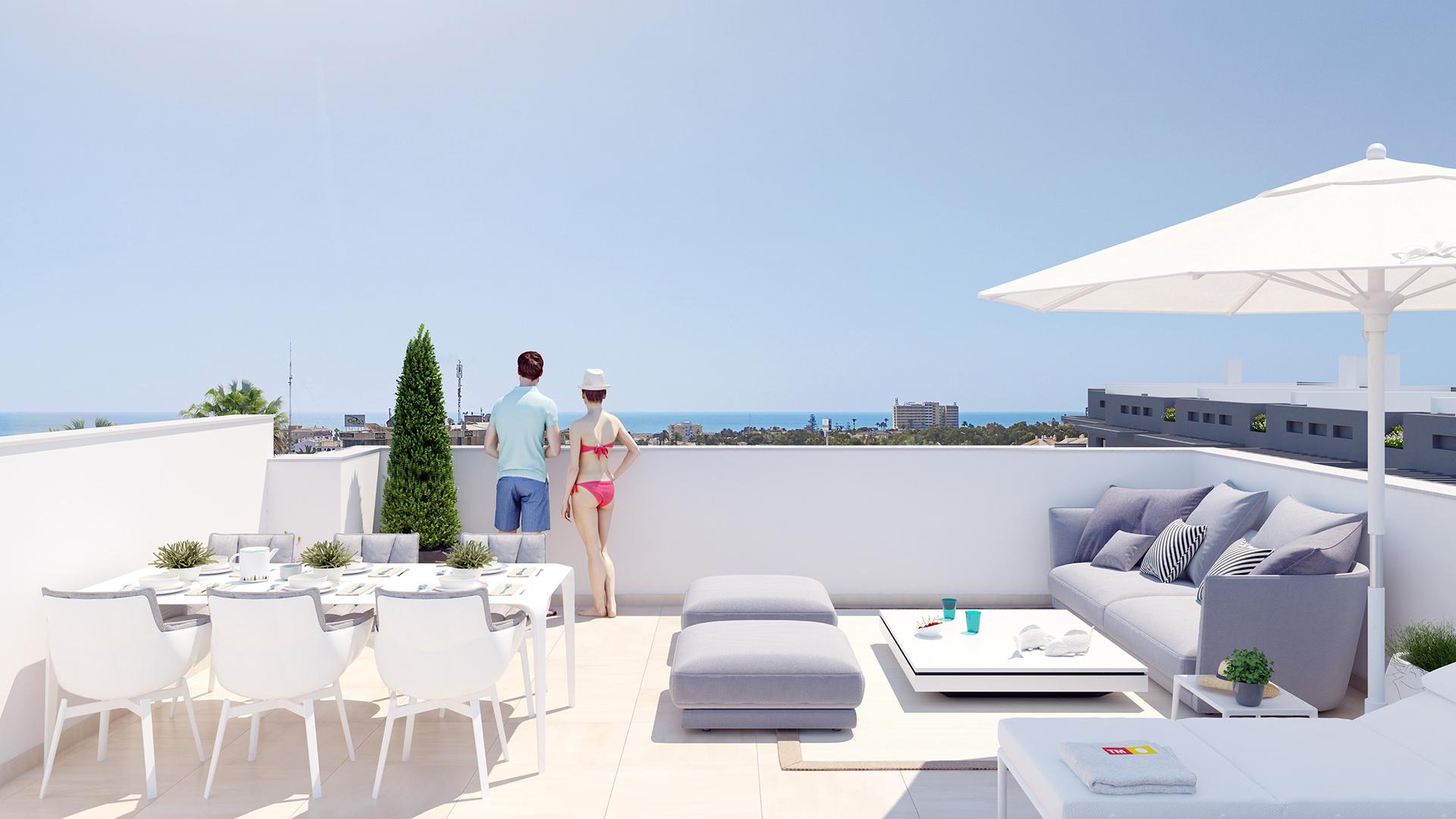 Apartamenty 500m od plaży w Playa Flamenca, Orihuela in Medvilla Spanje
